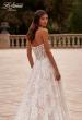 Picture of: A Line Wedding Gown with Slit in a Beautiful Lace in IIINI, Style: B1358, Detail Picture 2