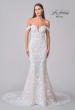 Picture of: Stunning Fitted Lace Wedding Dress with Trumpet Skirt and Off the Shoulder Straps in IIINI, Style: B1288, Detail Picture 4