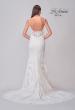 Picture of: Lace Wedding Dress with Square Neckline and Low Illusion Lace Back in IIINI, Style: B1295, Detail Picture 6