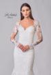 Picture of: Lace Wedding Dress with Stunning Clover Train and Long Illusion Sleeves in IIINI, Style: B1279, Detail Picture 7