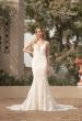Picture of: Lace Gown with Gorgeous Clover Train and Open Back in IIINII, Style: B1241, Main Picture