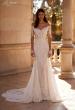 Picture of: Off the Shoulder Lace Long Sleeve Bridal Gown with Illusion Back in IIINII, Style: B1319, Back Picture