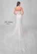 Picture of: Strapless Trumpet Wedding Dress with Illusion Lace Back and Scallop Hem in IIINII, Style: B1277, Detail Picture 5