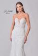 Picture of: Strapless Trumpet Wedding Dress with Illusion Lace Back and Scallop Hem in IIINII, Style: B1277, Detail Picture 7