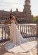 Picture of: Long Sleeve Lace Wedding Dress with High Neck and Slit in IIIRRI, Style: B1472, Detail Picture 2