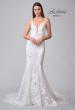 Picture of: Trumpet Lace Gown with Square Neckline in IILII, Style: B1174, Detail Picture 4
