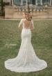 Picture of: Long Sleeve Embellished Lace Trumpet Dress in IINB, Style: B1018, Back Picture