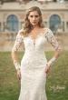 Picture of: Long Sleeve Embellished Lace Trumpet Dress in IINB, Style: B1018, Detail Picture 1