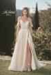 Picture of: Sparkle Lace Gown with Off the Shoulder Sleeve and Slit in IINI, Style: B1020, Main Picture