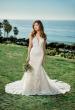 Picture of: Plunge Neck Gown with Illusion Lace Bodice in IINI, Style: B1081, Main Picture