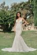 Picture of: Mermaid Lace Wedding Gown with V Neck and Criss Cross Back in IINI, Style: B1133, Main Picture