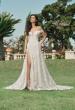 Picture of: Stunning Off the Shoulder Wedding Dress with Slit and Illusion Back in IINI, Style: B1223, Main Picture