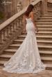 Picture of: Long Lace Mermaid Wedding Gown with Modified Scoop Neck and Corset Back in IINI, Style: B1335, Main Picture