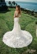 Picture of: Plunge Neck Gown with Illusion Lace Bodice in IINI, Style: B1081, Back Picture