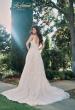 Picture of: A-Line Lace and Tulle Wedding Dress with Slit and Pockets in IINI, Style: B1123, Back Picture