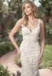 Picture of: Fitted Wedding Dress with V Neck and Beading in IINI, Style: B1071, Detail Picture 1