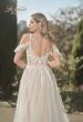 Picture of: Sparkle Lace Gown with Off the Shoulder Sleeve and Slit in IINI, Style: B1020, Detail Picture 2