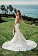 Picture of: Plunge Neck Gown with Illusion Lace Bodice in IINI, Style: B1081, Detail Picture 2