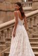 Picture of: Beautiful Lace A Line Wedding Gown with Deep V Illusion Neckline and Pockets in IINI, Style: B1338, Detail Picture 2