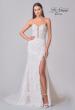Picture of: Strapless Gown with Beautiful Lace Applique and a Plunge Neckline in IINN, Style: B1257, Detail Picture 4