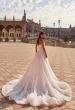 Picture of: Strapless Floral Lace A-Line Wedding Dress in IIPII, Style: B1479, Back Picture
