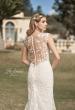 Picture of: Illusion Lace Gown with Trumpet Skirt and Buttons in ILB, Style: B1074, Detail Picture 2