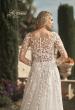 Picture of: Bridal Gown with Sheer Lace Sleeves and Buttons in ILI, Style: B1086, Detail Picture 2