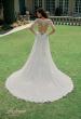 Picture of: Illusion Long Sleeve Gown with Slit and Beautiful Lace Neckline in ILII, Style: B1225, Back Picture