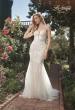 Picture of: Strapless Beaded Net Gown with Plunge Neckline in INI, Style: B1065, Main Picture