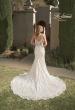 Picture of: Stunning Lace Fitted Gown with Sheer Back in INI, Style: B1052, Back Picture