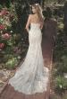 Picture of: Strapless Beaded Net Gown with Plunge Neckline in INI, Style: B1065, Back Picture