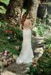Picture of: Mermaid Wedding Dress with Pretty Lace Applique in INI, Style: B1066, Back Picture