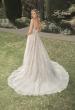 Picture of: Gorgeous Lace A-Line Dress with Ruched Detail Bodice and High Slit in INI, Style: B1075, Back Picture
