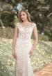 Picture of: Illusion Lace Gown with Detailed Train and Buttons in INI, Style: B1063, Detail Picture 1