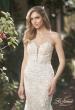Picture of: Strapless Beaded Net Gown with Plunge Neckline in INI, Style: B1065, Detail Picture 1