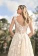 Picture of: A-Line Lace Gown with Slit and Plunge Neckline in INI, Style: B1017, Detail Picture 2