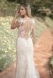 Picture of: Illusion Lace Gown with Detailed Train and Buttons in INI, Style: B1063, Detail Picture 2