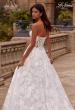 Picture of: Strapless A Line Lace Wedding Dress with Corset Style Bodice and Deep V in WIIII, Style: B1356, Detail Picture 2