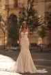 Picture of: Bold Satin Wedding Dress with Corset Bodice and Mermaid Skirt in ivory, Style: B1408, Main Picture