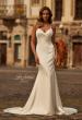 Picture of: Satin Flare Wedding Dress with Crossover Detail Bodice in ivory, Style: B1415, Main Picture
