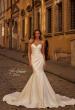 Picture of: Sophisticated Strapless Sweetheart Satin Wedding Dress in ivory, Style: B1438, Main Picture