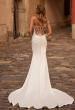Picture of: Strapless Bold Mermaid Wedding Gown with Corset Top in ivory, Style: B1420, Back Picture