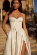 Picture of: Chic A Line Wedding Dress with Bustier Bodice and Illusion Back in ivory, Style: B1372, Detail Picture 1