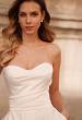 Picture of: Classic Satin Wedding Dress with Sweetheart Neckline and Buttons in Ivory, Style: B1407, Detail Picture 1