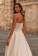 Picture of: Timeless Wedding Dress in Beautiful Organza with a Assymmetrical Neckline in ivory, Style: B1397, Detail Picture 2