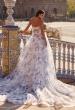 Picture of: Gorgeous Strapless Floral Print Organza Ball Gown with Full Skirt in multi, Style: B1464, Back Picture