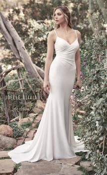 Picture of: Chic Wedding Dress with Ruching and Buttons in ivory, Style: J2032, Main Picture