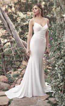 Picture of: Chic Wedding Dress with Ruching and Buttons in ivory, Style: J2032, Main Picture