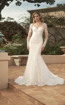 Picture of: Mermaid Dress with Stunning Lace and Sheer Sleeves in III, Style: B1091, Main Picture