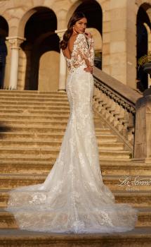 Picture of: Long Sleeve Wedding Dress with Beautiful Lace and Boning Detail in IIIII, Style: B1290, Main Picture